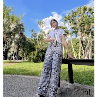 [งานไทย🇹🇭] กางเกงช้าง ขาปล่อย มี 2 กระเป๋า Elephant Pant 🐘 Free Size ใส่สบายไม่ร้อน