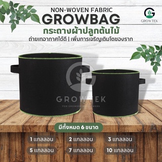 กระถางผ้าปลูกต้นไม้ Non-Woven Fabric Growbag By GrowTek