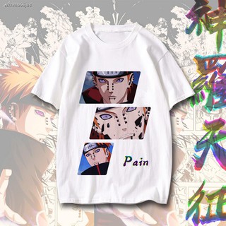 เสื้อยืดผ้าฝ้ายพิมพ์ลายขายดี Naruto T-shirtเสื้อยืดนารูโตะ❅ปากกา Tiandao Shinra Tianzheng Naruto NARUTO เสื้อยืดแขนสั้นอ