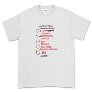 เสื้อยืด พิมพ์ลาย Kill BILL DEATH LIST FIVE