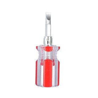 M&amp;S Mini Transparent Dual-Purpose Screwdriver Manual Phillips and Slotted Stubby Screwdrivers