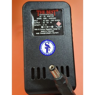 BEST หม้อแปลงAdapter มีมอก. 12V 1A หัวแจ็คขนาด2.5mm. อดัปเตอร์12โวลท์1แอมป์ Best