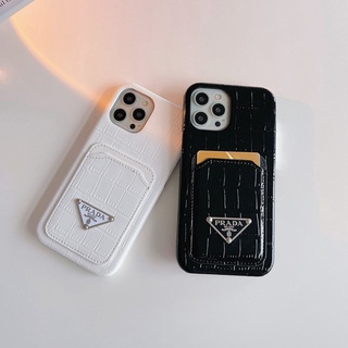 เคสโทรศัพท์มือถือหนังจระเข้ พร้อมช่องใส่บัตร แฟชั่นหรูหรา สําหรับ iPhone 14 Pro Max 13 Pro 11 Pro Max 11 14 Pro 13 Mini