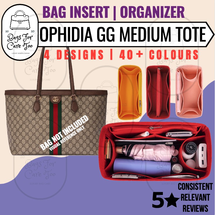 [BNCT ] กระเป๋าใส่ออแกไนเซอร์สําหรับ Gucci Ophidia GG Medium Tote Felt Bag ในกระเป๋าที่กําหนดเอง Org