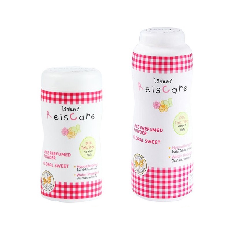 ReisCare Floral Sweet แป้งไร้ซแคร์ แป้งเด็ก เด็กทารก ปราศจากทัลคัม กลิ่นฟลอรัล สวีท ขนาด 50 กรัม 17403 / 130 กรัม 17404