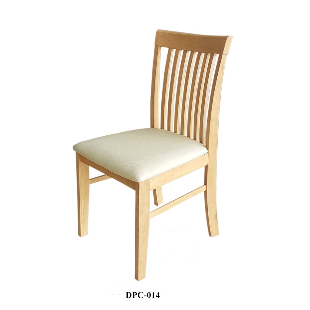 Daiso เก้าอี้ทานข้าวไม้ยางพารา สีบีช รุ่น DPC-014 Beech