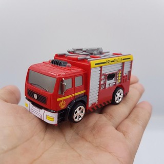 RC FIRE ENGINE รถฉีดน้ำดับเพลิง บังคับวิทยุ มาตราส่วน 1:58 รีโมทบังคับไร้สาย เดินหน้า ถอยหลัง เลี้ยวซ้ายขวา