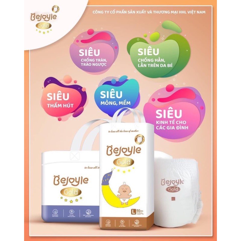 ผ้าอ้อม Bejoyie gold/กางเกง ไซส์ S100/M100/l100/xl100/xxl100/3xl100/4XL