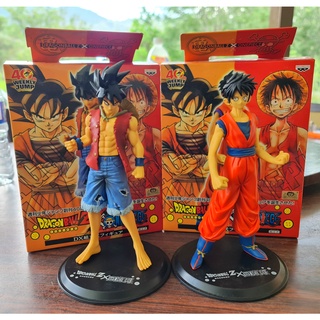 40th Weekly Jump Luffy One Piece x Son Goku Dragonball Action Figure มีกล่อง