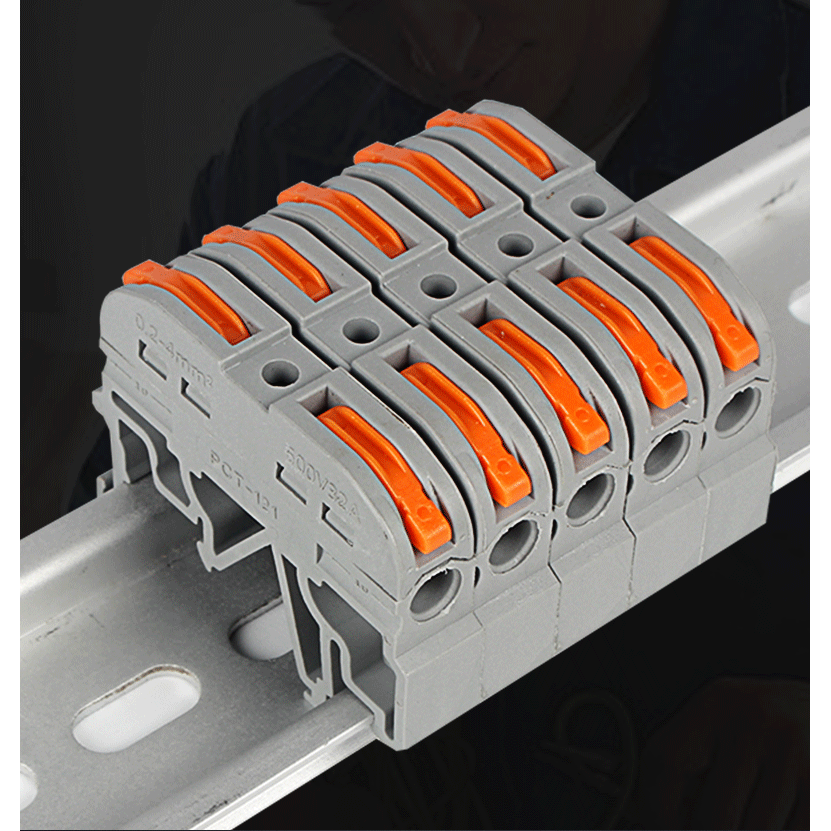 10PCS 0.2-4mm2 AWG28-12 600V 32A สายไฟ terminal Connector to easy สายไฟ din rain Connector