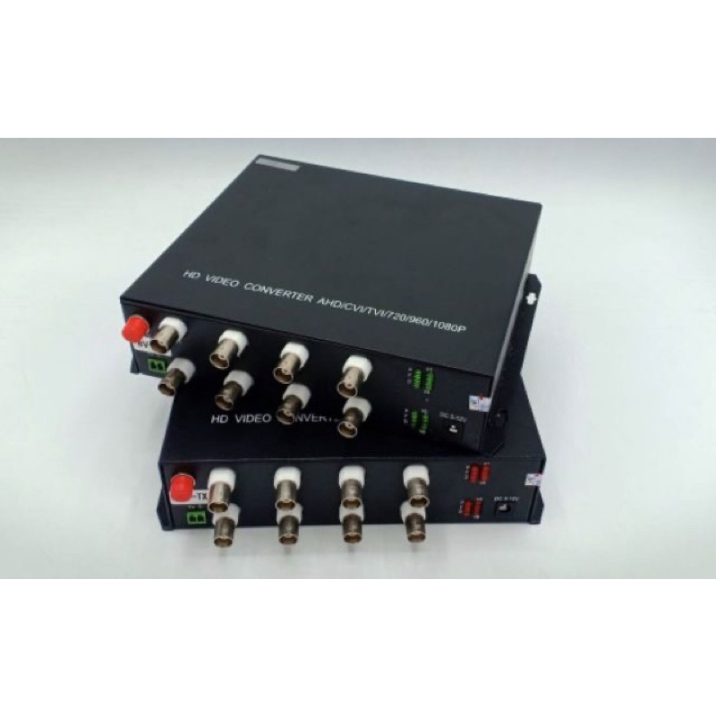 FIBER OPTIC VIDEO CONVERTER 4iN1 / 8CH / FC / 2MP [1080P]