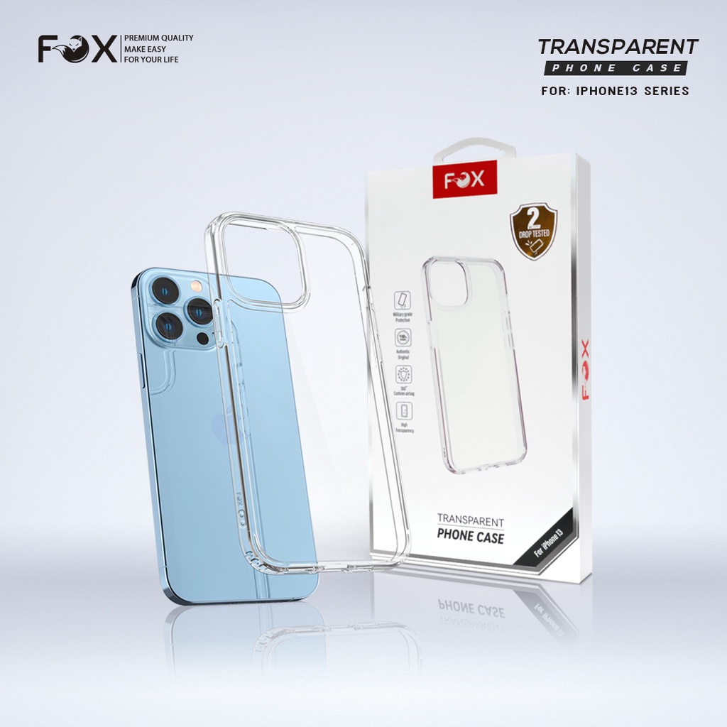 เคสมือถือ FOX Transparent Case เคสใส สำหรับ iphone13promax/iphone13pro/iphone13/iphone12/12pro/11promax