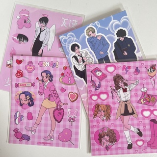 Galicici สติกเกอร์ ลายตัวละคร Super Sweet Love สําหรับตกแต่งคอมพิวเตอร์ โทรศัพท์มือถือ