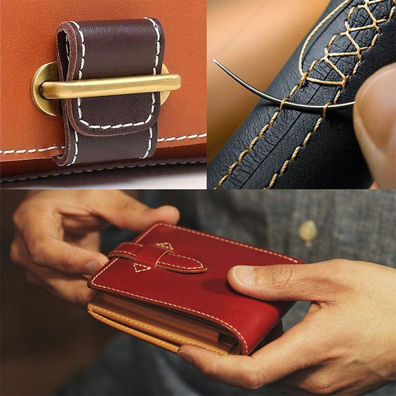 ชุดด้ายขี้ผึ้งแบน 260 ม. สําหรับเย็บหนัง งานฝีมือ - รูปที่ 6