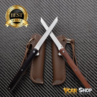 M390 Outdoor Folding Knife มีดพับ มีดแคมป์ปิ้ง ใช้เดินป่า ป้องกันตัว อุปกรณ์ยุทธวิธี ใบเหลี่ยม EDC