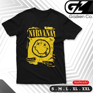 เสื้อยืดสีขาวเสื้อยืด พิมพ์ลาย Nirvana Smells Like Teen Spirit Distro สําหรับผู้ชายS-4XL