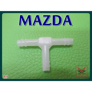 MAZDA THREE WAY JOINT SPRINKLER (Type T) PLASTIC "WHITE" (1 PC.) (89) // ข้อต่อสามทางฉีดน้ำฝน ตัว T ทั่วไป (1 ตัว) สีขาว