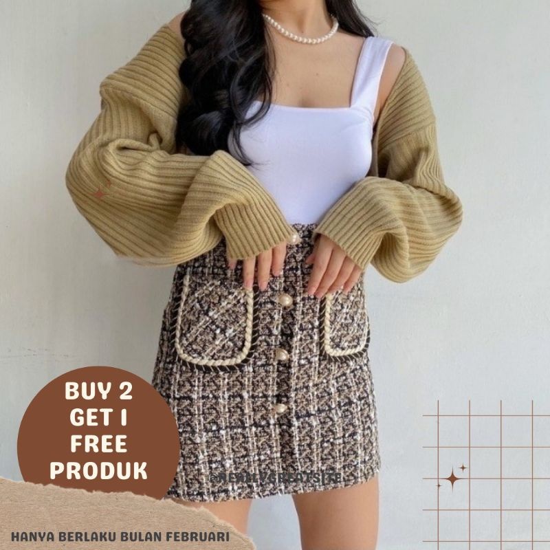 Liam คาร์ดิแกนครอป Oversize / Balero / Outer Knit Premium / Crop Cardi