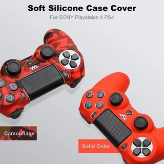 Dualshock 4 Skin Camo Pattern เคสซิลิโคนยางนุ่มสําหรับคอนโทรลเลอร์ PS4