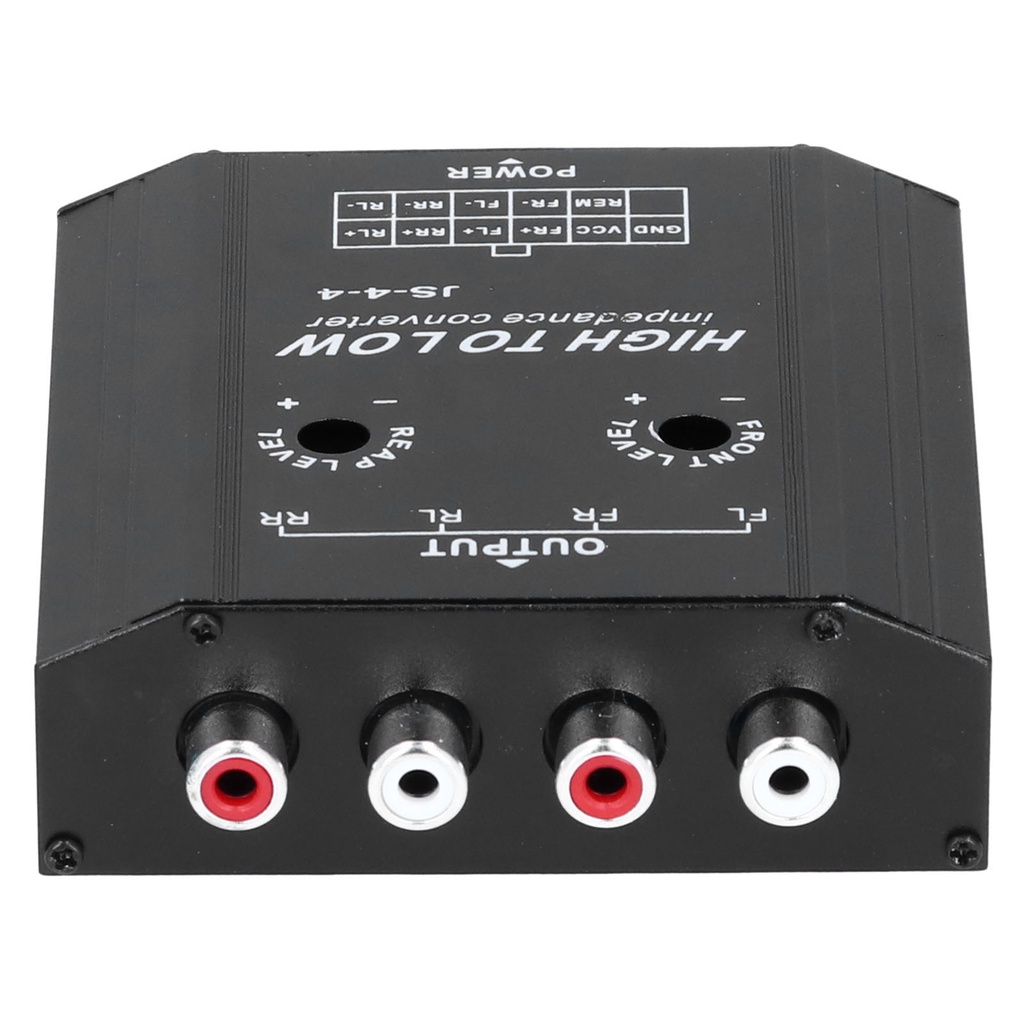 Aries306 12V 4 Channel Audio Impedance Converter High to Low RCA Line Car Stereo Radio Speaker Frequency Filter