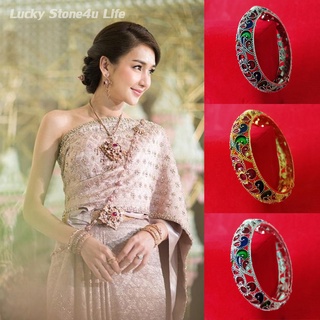 กำไลชุดไทย แต่งพลอย เครื่องประดับชุดไทย กำไลข้อมือ  By Lucky Stone4u Life