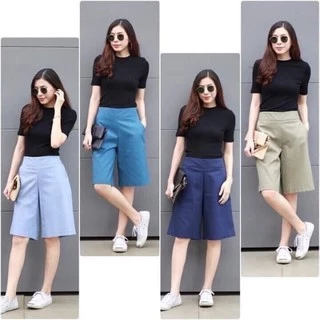 กางเกงผ้าลินินและผ้ายีนส์ ขา 3ส่วนหญิง มี 2 ขนาดให้เลือก เอว28-35สะโพก42 และ เอว36-42สะโพก50 นิ้ว