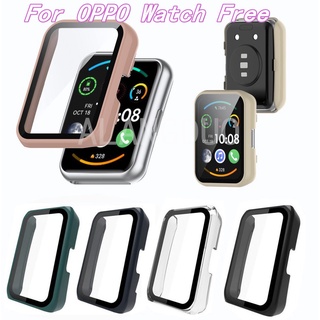 กรอบแข็ง กระจก ป้องกันหน้าจอ เคส สําหรับ OPPO Watch Free Smartwatch ฟิล์มป้องกัน อุปกรณ์เสริมสมาร์ทแบนด์