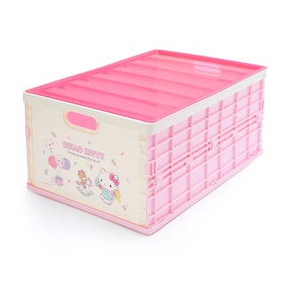กล่องเก็บของมีฝา พับได้ ซ้อนได้ ไซด์ L ลาย Hello Kitty kt / Hello Kitty / HelloKitty