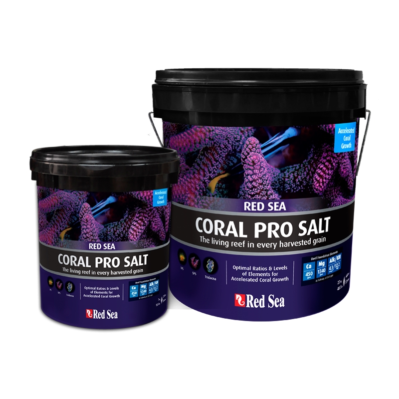 RED SEA SALT CORAL PRO SALT เกลือทะเล สำหรับตู้ทะเล ที่เลี้ยงปะการัง ก้นตู้ทั้ง LPS, SPS (7kg, 22kg)