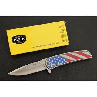 มีดพับ BUCK  รุ่น DA131 มีดพับStainless  Steel ใบหนา ด้ามลาย U.S.A. OEM ขนาด 8.5 นิ้ว