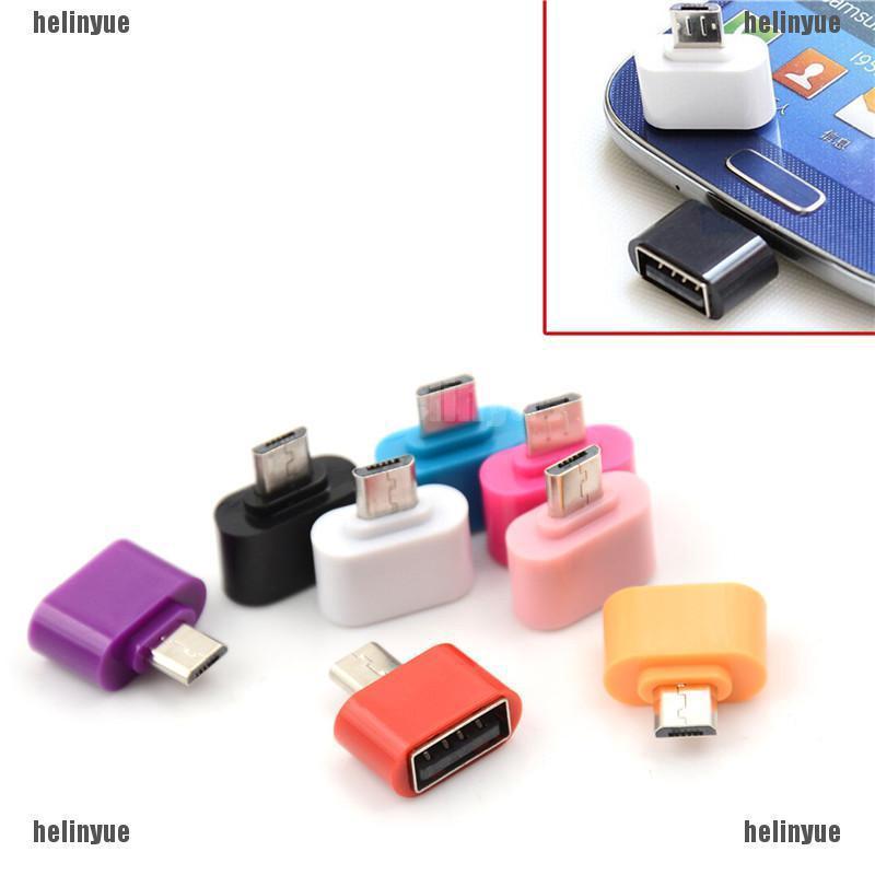 เฮล❤ อะแดปเตอร์แปลง Micro USB ตัวผู้ เป็น USB 2.0 OTG สําหรับ Android 3 ชิ้น