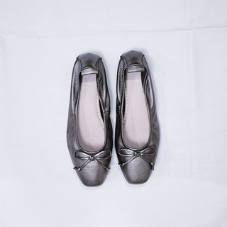 Soulmate Shoes รองเท้าหนังแกะ Linda Mate in Gun Metallic