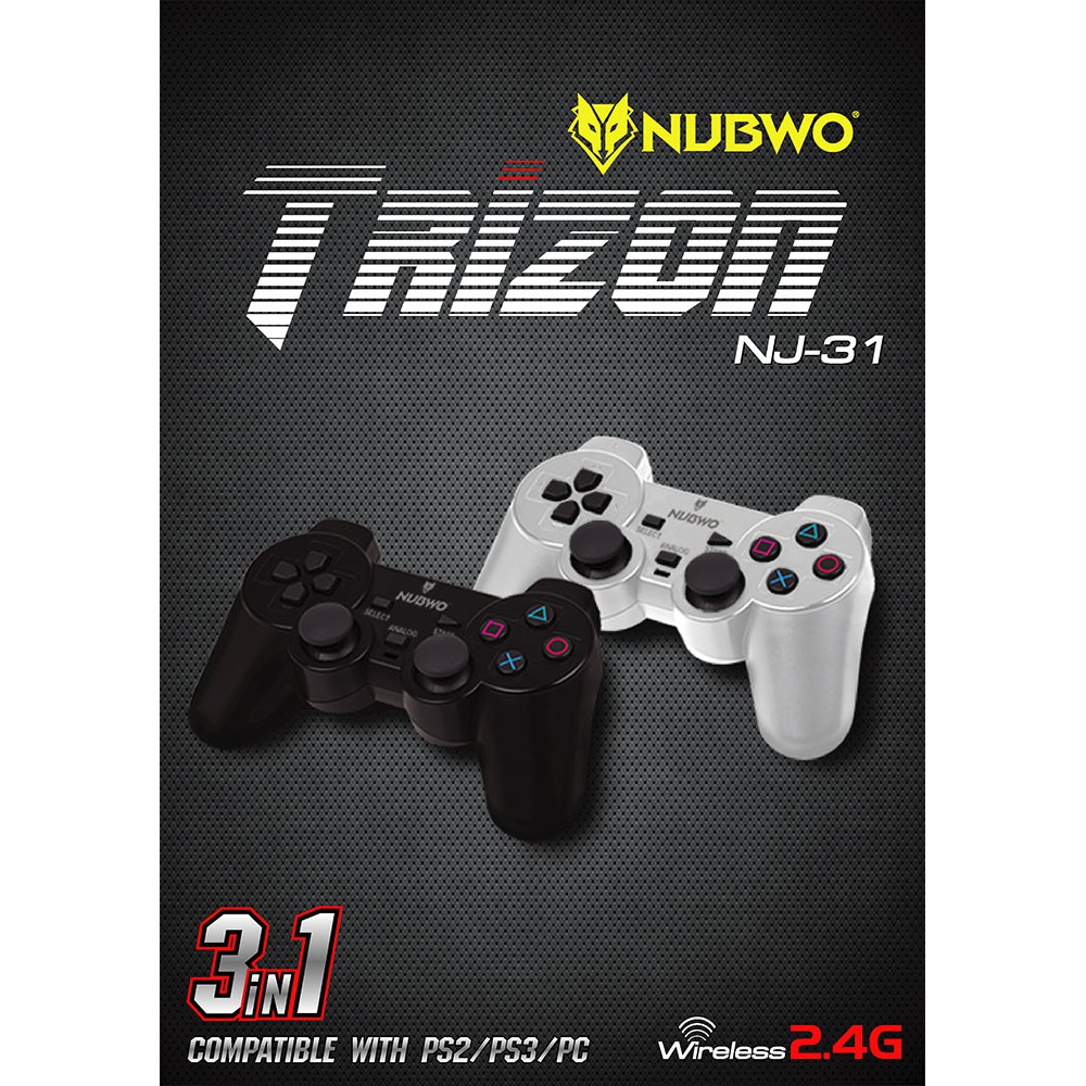 NUBWO NJ-31 N Set Joy Gaming Control Wireless USB Ply2,3 และ คอมพิวเตอร์