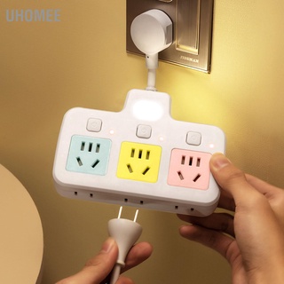 UHomee Color Power Strip Multifunction High Safety Anti Electric Shock Multi Outlets Outlet for Home Office Hotel