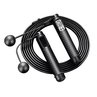 เชือกกระโดด ที่โดดเชือก Adjustable Black Wireless Jump Rope Counter