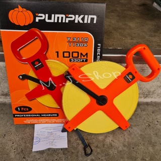 PUMPKIN (TOPLON)เทปวัดที่,  เทปวัดระยะ,ตลับเมตร ความยาว 100 เมตร