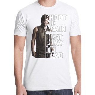 เสื้อยืดผ้าฝ้าย เสื้อยืดลําลอง พิมพ์ลาย Daryl Dixon the walking dead twd Norman Reedus Negan Rick crossbow แฟชั่นสําหรับ