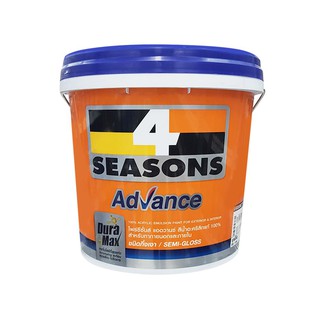 สีน้ำทาภายนอก TOA 4 SEASONS ADVANCE BASE A กึ่งเงา 2.5 แกลลอน