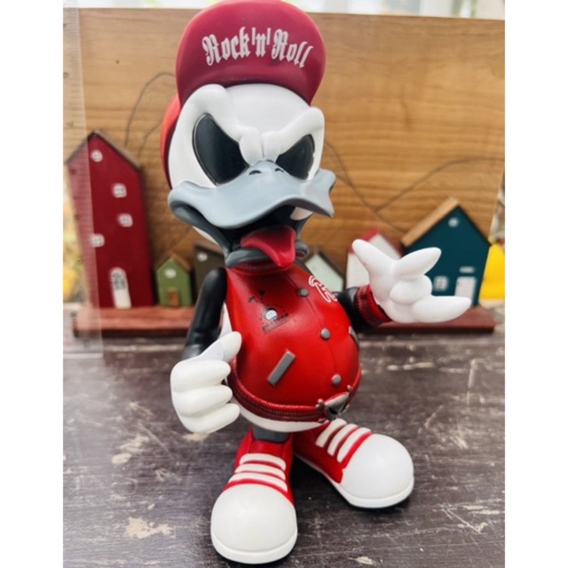 Disney Vinyl Devil Duck Donald Duck Figure Pixtoon Red Gangster
