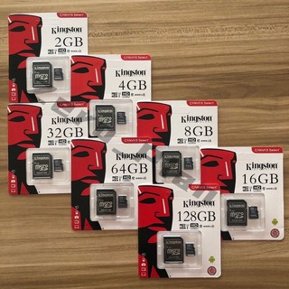 🔥🔥🔥เมมโมรี่การ์ดหน่วยความจำKingston Memory Card Micro SD 2/4/8/16/32/64/128GB คิงส์ตัน เมมโมรี่การ์ด SD Card🔥🔥🔥