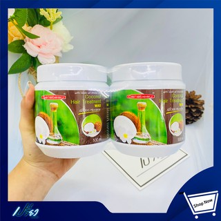 Carebeau hair treatment wax Coconut 500ml แคร์บิว หมักแพ็คคู่ มะพร้าว 500 มล. 1แพ็ค