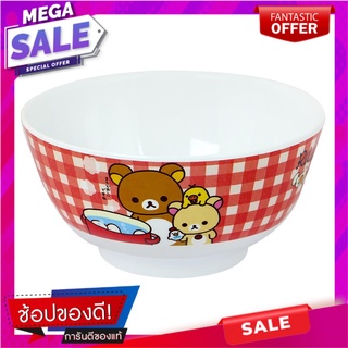 ชามเมลามีน H 6" SUPERWARE RILAKKUMA MEETS WITH EGGS อุปกรณ์ใส่อาหาร MELAMINE BOWL 6" SUPERWARE RILAKKUMA MEETS WITH EGGS