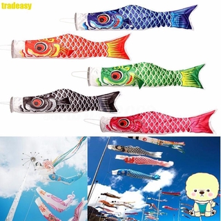 TD 70 ซม. koi nobori ปลาคาร์พลมถุงเท้า koinobori ธงปลาลานแขวนประดับ