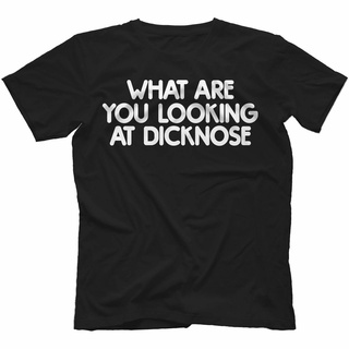 เสื้อยืดผ้าฝ้ายเสื้อยืด พิมพ์ลาย What Are You Looking At nose แฟชั่นฤดูร้อน สําหรับผู้ชายL XL  XXL 3XL