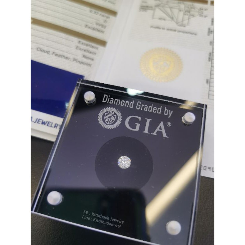กล่องใส่เพชรร่วง สีขาว/สีดำ ของแท้จาก GIA loose diamond box นำเข้าจากยุโรป