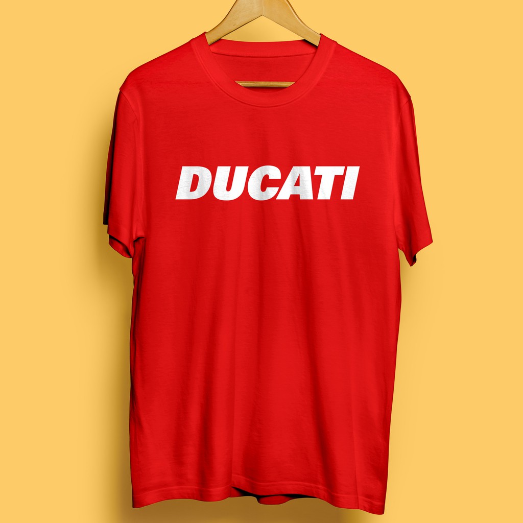 #ถูกสุด เสื้อยืด ผ้าฝ้าย พิมพ์ลาย Ducati สําหรับขี่รถจักรยานยนต์