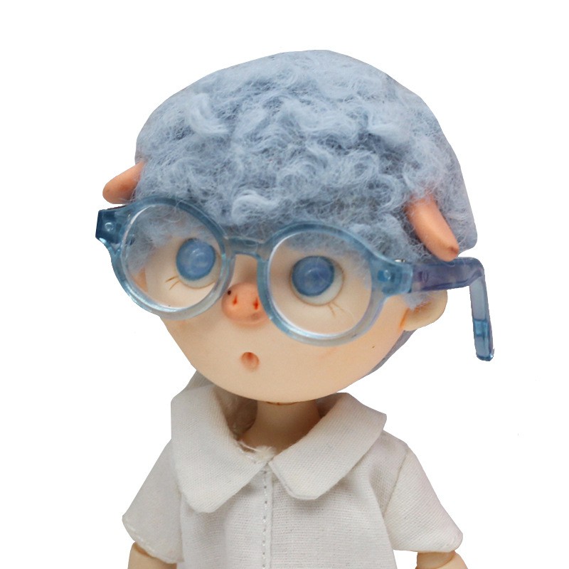 แว่นตาพลาสติกใสขนาด 4.5 ซมสําหรับตุ๊กตา 1/6 1/8 1/12 Bjd ราคา ถูกที่สุด ดีลบีเคเค แกลเลอรีภาพที่ 5