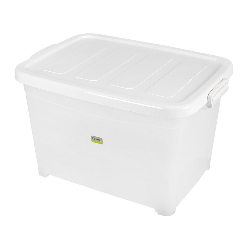 Chaixing Home กล่องอเนกประสงค์พร้อมล้อและฝาล็อก Fiona KASSA HOME ขนาด 85 ลิตร กล่องเก็บของ รุ่น JCJ-