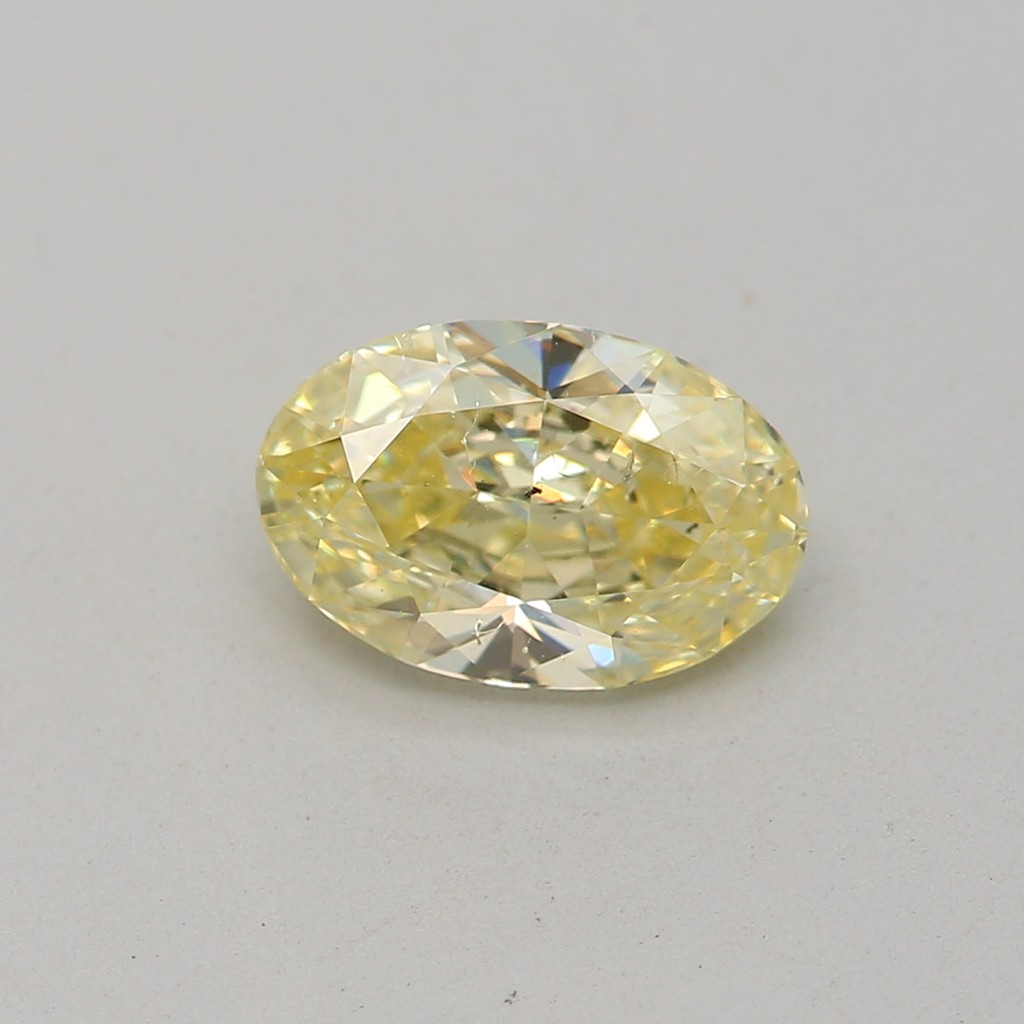 0.68-CARAT, FANCY YELLOW -, Oval, SI2-CLARITY, GIA , SKU-4205