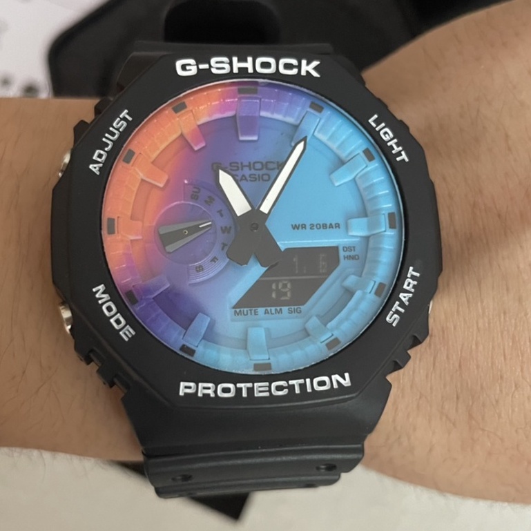 GA-2100 Colourful Series ga2100 นาฬิกาสปอร์ต Unisex พร้อมสายนาฬิกาแบบ Dial อุปกรณ์เสริม W179